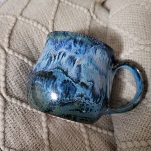 11 Oz. Handcrafted Blue Ceramic Mug